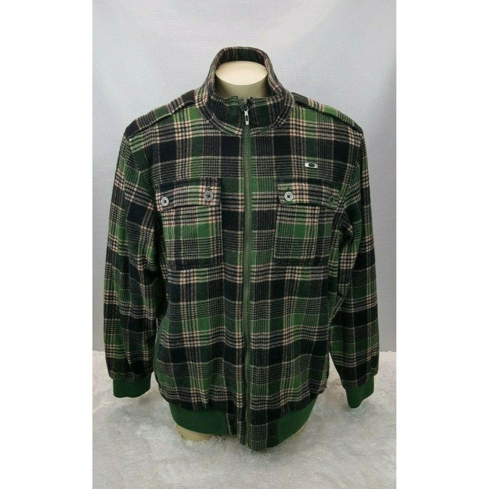 Oakley Wool Blend Flannel Jacket Men Size 2XL
